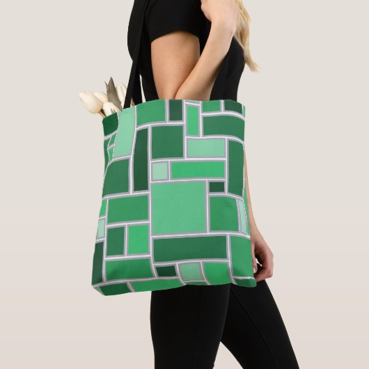Grüntöne Tasche (Von Nahem)