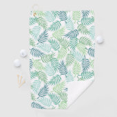 Grüntöne tropische Pflaume Blätter Muster Teppich Golfhandtuch (Insitu)