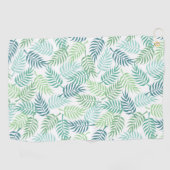 Grüntöne tropische Pflaume Blätter Muster Teppich Golfhandtuch (Horizontal)