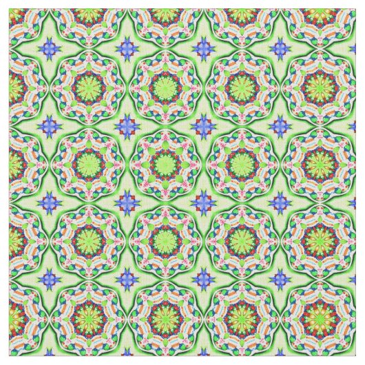 Grüntöne und Blues der geometrischen Muster Stoff (Nahaufnahme)