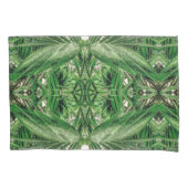 Grüntöne- und Regentropfmuster Kissenbezug (Vorderseite-Links)