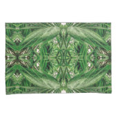 Grüntöne- und Regentropfmuster Kissenbezug (Vorderseite-Rechts)