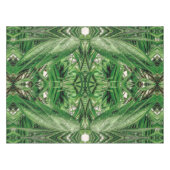 Grüntöne- und Regentropfmuster Tischdecke (Vorderseite (Horizontal))