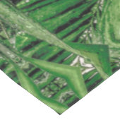 Grüntöne- und Regentropfmuster Tischdecke (Schrägansicht)