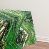 Grüntöne- und Regentropfmuster Tischdecke (Beispiel)