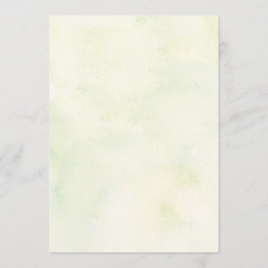 Grüntöne von Waldland Hochzeitstag Begrüßungsschre Programm (Rückseite)