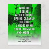 Grüntonrasenpflege inspiriert flyer (Hinten)