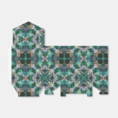 Grüntürkisfarbene Ornamente Geschenkschachtel (Ungefaltet)