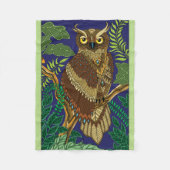 Grünwald-Blätter Fleecedecke (Vorderseite)