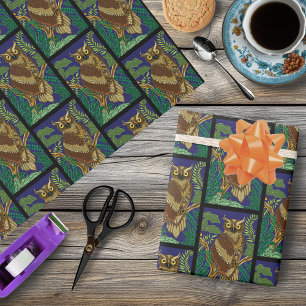 Grünwald-Blätter Geschenkpapier