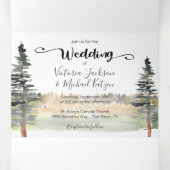 Grünwald Hochzeit mit drei Falten Einladung (Innenseite Mitte)