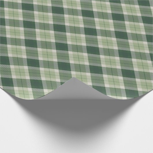 Grünwald kariert geschenkpapier (Ecke)