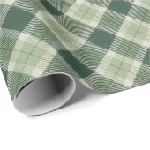 Grünwald kariert geschenkpapier (Rolleneckpunkt)