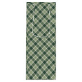 Grünwald kariert geschenktüte für weinflaschen (Vorderseite)