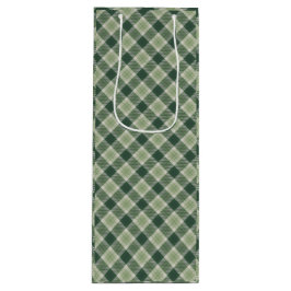 Grünwald kariert geschenktüte für weinflaschen