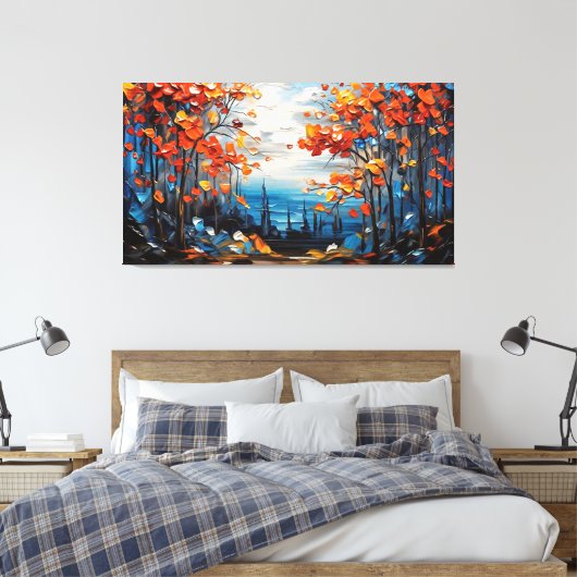 Grünwald Leinwanddruck (Insitu (Schlafzimmer))