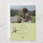 Grünwald mit Waldtieren Weihnachten Foto (Rückseite)