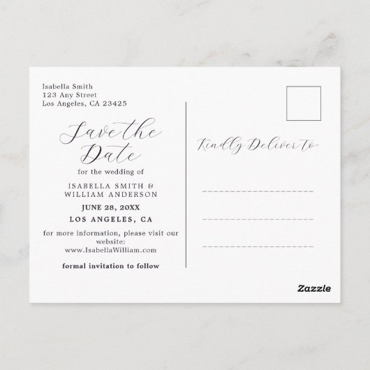 Grünwald Save the Date Postkarte (Rückseite)