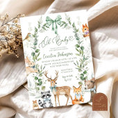 Grünwald Tier Baby Dusche Einladung