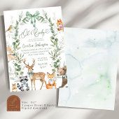 Grünwald Tier Baby Dusche Einladung