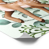 Grünwald Tiere Baby Dusche Willkommen Poster (Ecke)