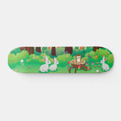 Grünwald und niedliche Tiere Skateboard (Horizontal)