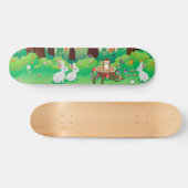 Grünwald und niedliche Tiere Skateboard (Horizontal)