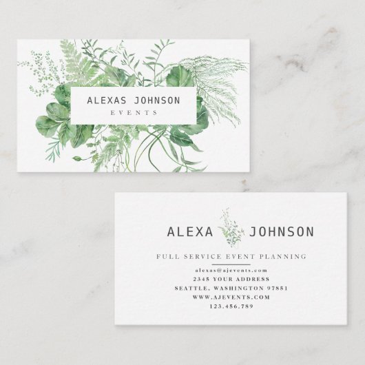 Grünwald Visitenkarte (Vorne/Hinten)