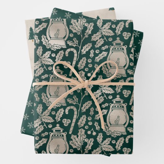 Grünwald Weihnachtswrapping Paper Sheets Geschenkpapier Set (Beispiel)