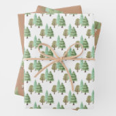 Grünwaldbäume - Umschlagpapier Geschenkpapier Set (Beispiel)