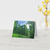 Grünwaldlandschaft Geburtstag Karte (Gelbe Blume)