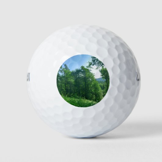 Grünwaldlandschaft Golfball (Vorderseite)
