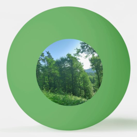 Grünwaldlandschaft Tischtennisball (Vorderseite)