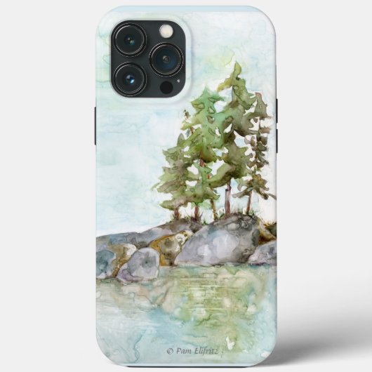 Grünwaldlandschaft Wasserfarbe 2 Case-Mate iPhone Hülle (Rückseite)