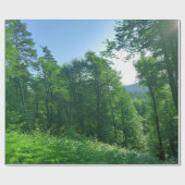 Grünwaldlandschaftsfotografie Geschenkpapier (Flach)