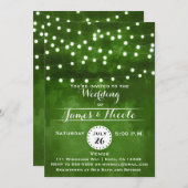 Grünwaldsaitenbeleuchtung Einladung zur Hochzeit (Vorne/Hinten)