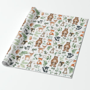 Grünwaldtiere Tiere Birthday Wild One Geschenkpapier