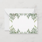 Grünwaldtiere Windelwindeln Mitteilungskarte (Rückseite)