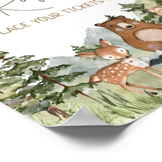 Grünwaldtiere Windelwindeln Poster (Ecke)