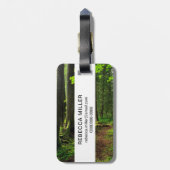 Grünwaldweg Landschaftlich Gepäckanhänger (Rückseite vertikal)