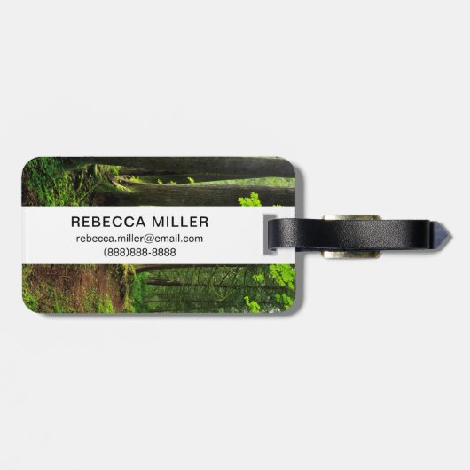 Grünwaldweg Landschaftlich Gepäckanhänger (Rückseite horizontal)