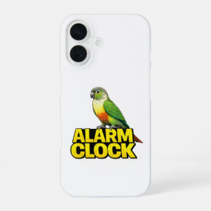 Grünwangensittich Wecker iPhone 16 Hülle
