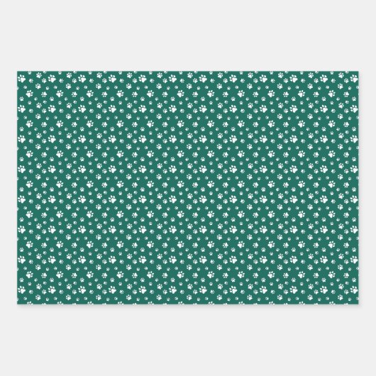 GRÜNWEISS, SCHWARZER HUNDE, KATZKATZE, PET-ZEICHEN GESCHENKPAPIER SET (Vorderseite)