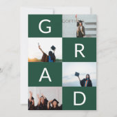 GRÜNWEISSE FARBBLÖCKE MULTI-Foto-GRAD Ankündigung (Vorderseite)