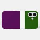 Grünweißes Lila Schlichtes Farbblockdesign Case-Mate iPhone Hülle (Rückseite (Horizontal))