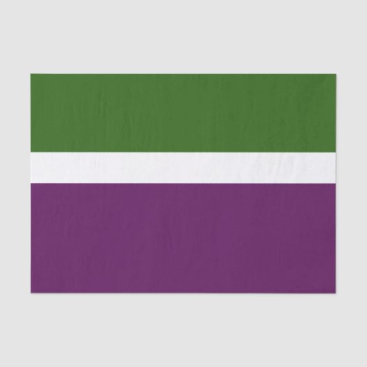 Grünweißes Lila Schlichtes Farbblockdesign Seidenpapier (Vorderseite)