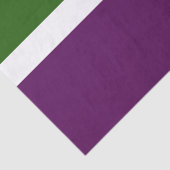 Grünweißes Lila Schlichtes Farbblockdesign Seidenpapier (Ausschnitt)