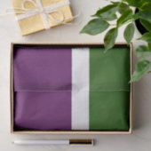 Grünweißes Lila Schlichtes Farbblockdesign Seidenpapier (Geschenk)
