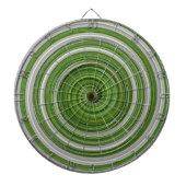 Grünweißes Spiralmuster Dartscheibe (vorne)