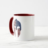 Grunzen-Art-amerikanisches spartanisches Tasse (Vorderseite Links)